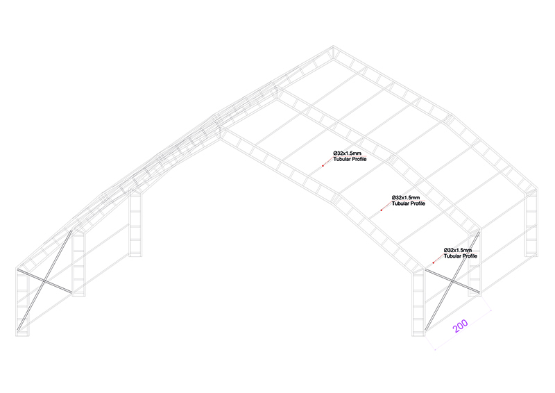 Gulecyuz Tent Five Corner Model 12M